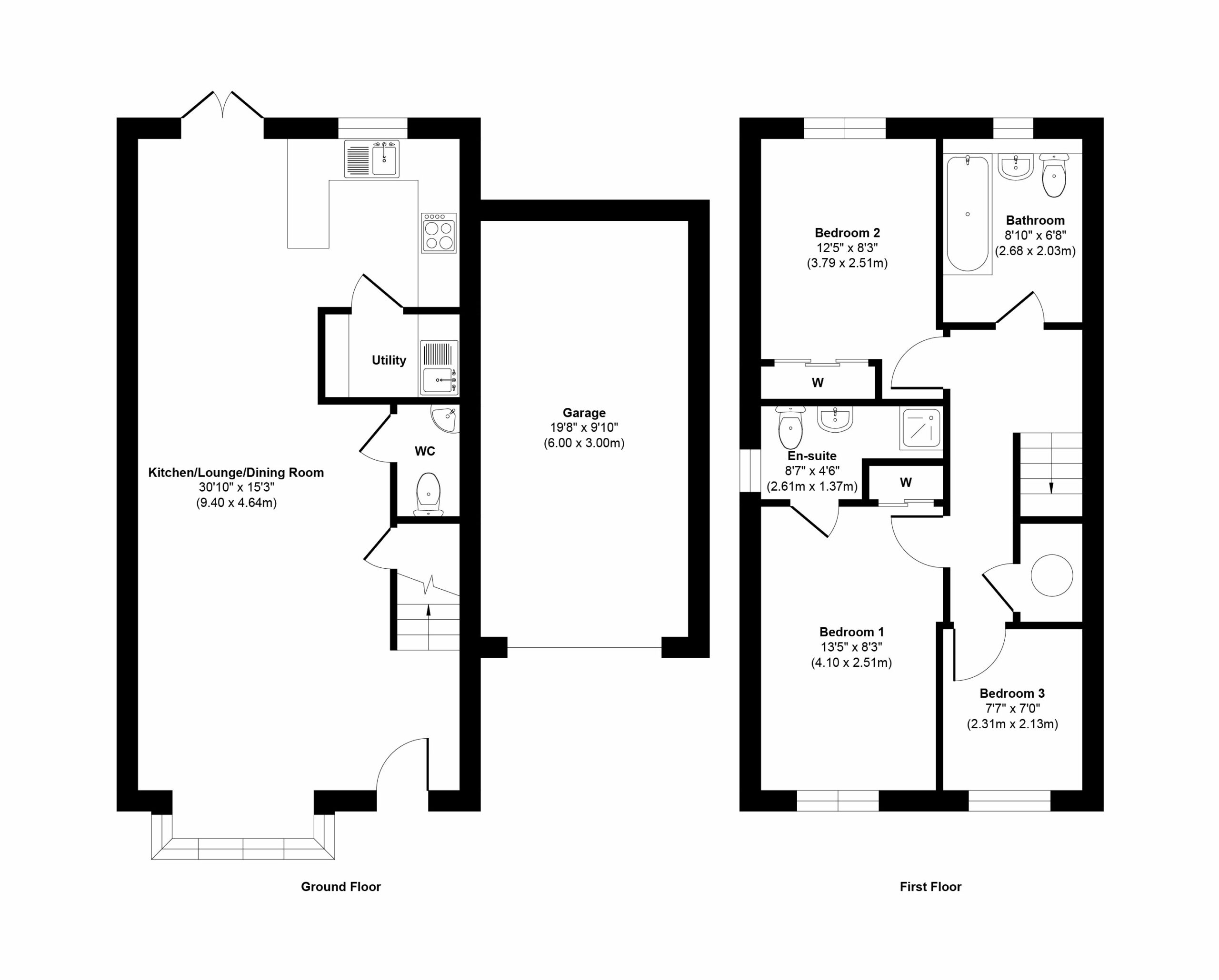 Larch Right Floorplan | Primesave Properties