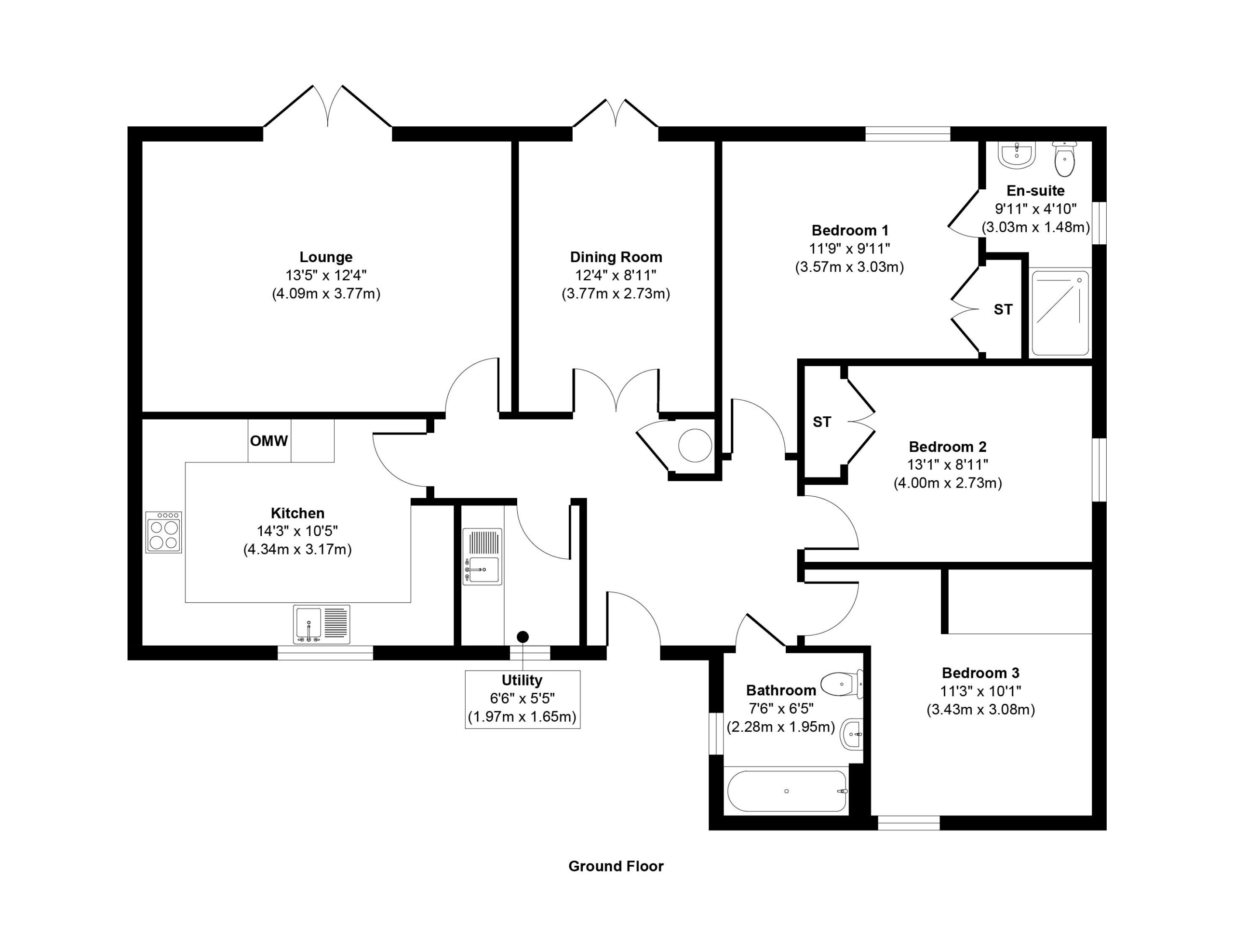 Rowan Left Floorplan | Primesave Properties