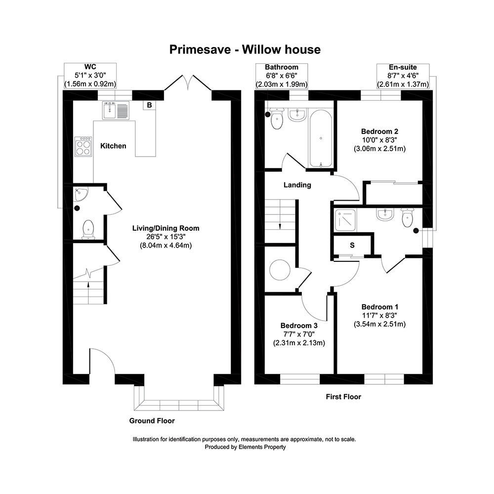 The Willow floorplan | Primesave Properties